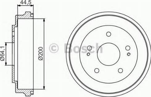 BOSCH 0 986 477 209 - Bremžu trumulis ps1.lv