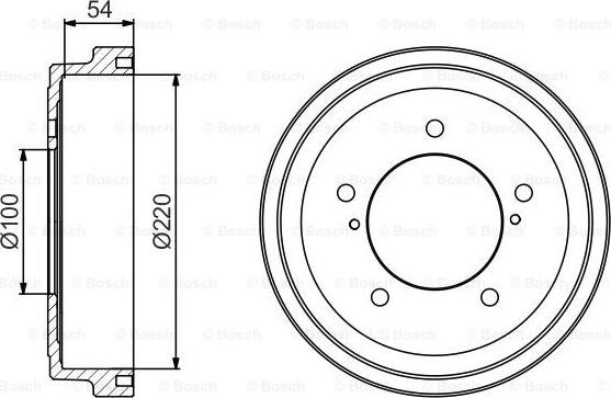 BOSCH 0 986 477 236 - Bremžu trumulis ps1.lv