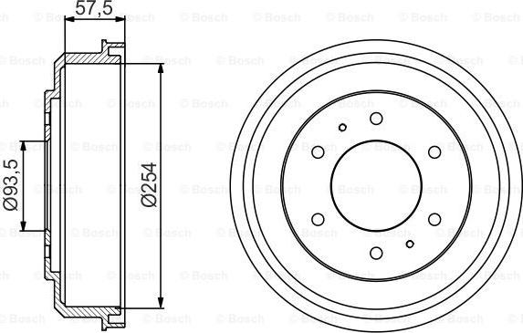 BOSCH 0 986 477 220 - Bremžu trumulis ps1.lv