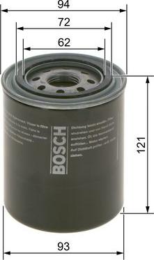 BOSCH 0 986 4B7 060 - Eļļas filtrs ps1.lv