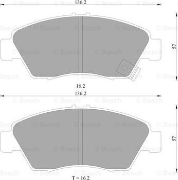 BOSCH 0 986 505 948 - Bremžu uzliku kompl., Disku bremzes ps1.lv