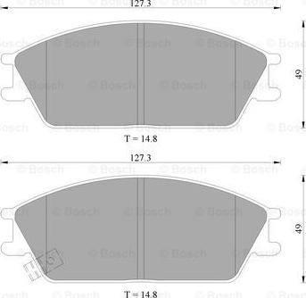 BOSCH 0 986 505 985 - Bremžu uzliku kompl., Disku bremzes ps1.lv