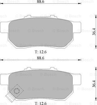 BOSCH 0 986 505 639 - Bremžu uzliku kompl., Disku bremzes ps1.lv