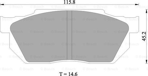 BOSCH 0 986 505 337 - Bremžu uzliku kompl., Disku bremzes ps1.lv