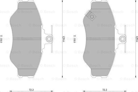 BOSCH 0 986 505 295 - Bremžu uzliku kompl., Disku bremzes ps1.lv