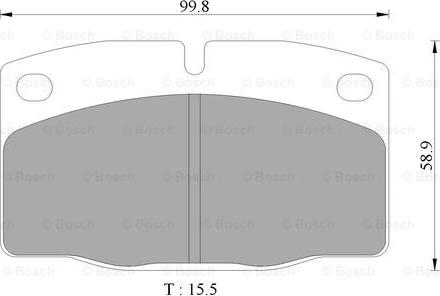 BOSCH 0 986 505 242 - Bremžu uzliku kompl., Disku bremzes ps1.lv