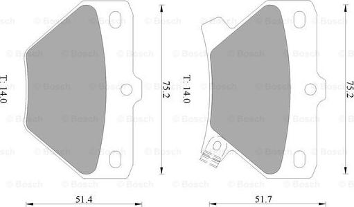 BOSCH 0 986 505 226 - Bremžu uzliku kompl., Disku bremzes ps1.lv