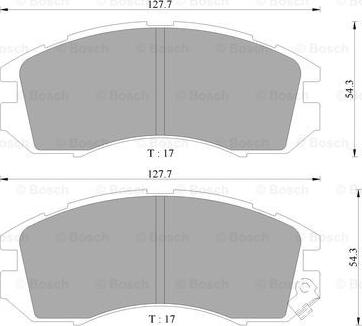 BOSCH 0 986 505 796 - Bremžu uzliku kompl., Disku bremzes ps1.lv