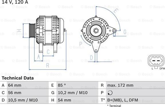 BOSCH 0 986 049 990 - Ģenerators ps1.lv