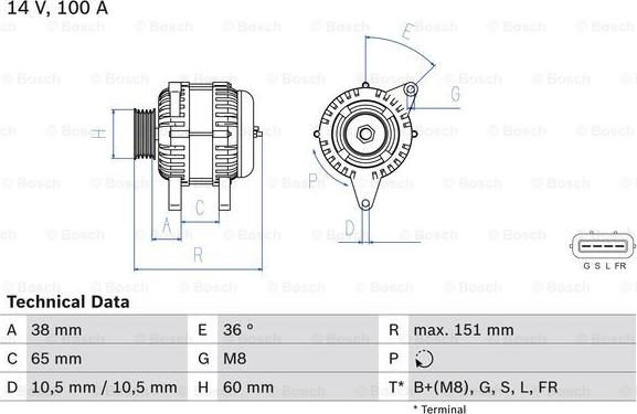 BOSCH 0 986 049 940 - Ģenerators ps1.lv