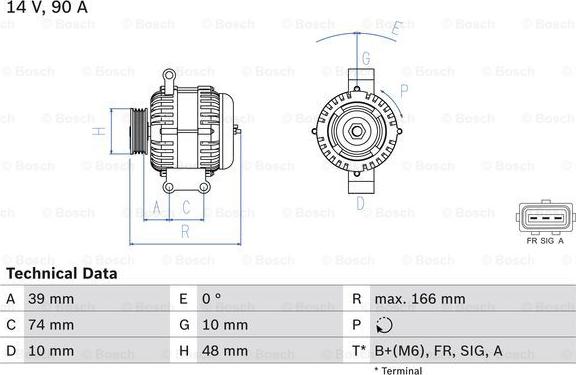 BOSCH 0 986 049 980 - Ģenerators ps1.lv