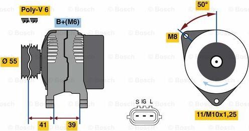 BOSCH 0 986 049 490 - Ģenerators ps1.lv