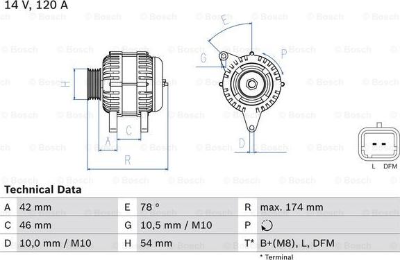 BOSCH 0 986 049 091 - Ģenerators ps1.lv