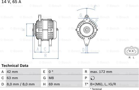 BOSCH 0 986 049 051 - Ģenerators ps1.lv