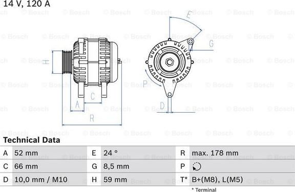 BOSCH 0 986 049 061 - Ģenerators ps1.lv