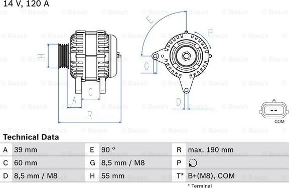 BOSCH 0 986 049 030 - Ģenerators ps1.lv