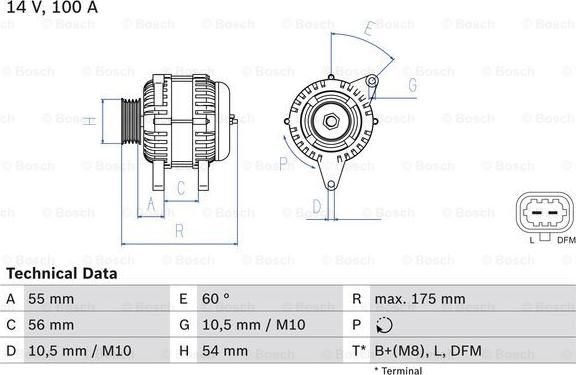 BOSCH 0 986 049 020 - Ģenerators ps1.lv