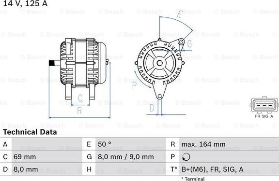 BOSCH 0 986 049 181 - Ģenerators ps1.lv