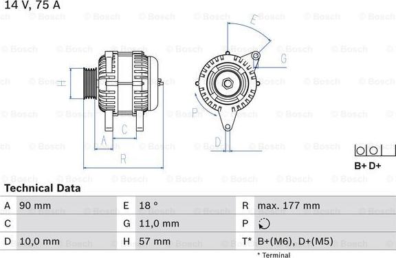 BOSCH 0 986 049 131 - Ģenerators ps1.lv