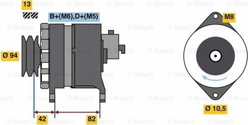 BOSCH 0 986 049 850 - Ģenerators ps1.lv