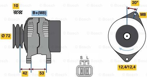 BOSCH 0 986 049 880 - Ģenerators ps1.lv