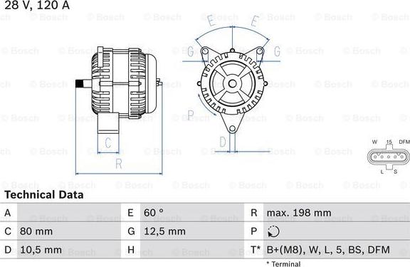 BOSCH 0 986 049 820 - Ģenerators ps1.lv