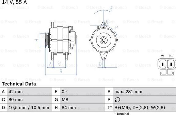 BOSCH 0 986 049 870 - Ģenerators ps1.lv