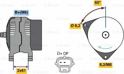 BOSCH 0 986 049 750 - Ģenerators ps1.lv