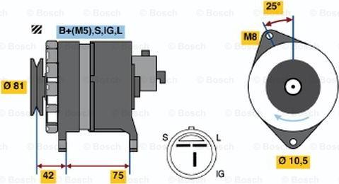 BOSCH 0 986 044 991 - Ģenerators ps1.lv