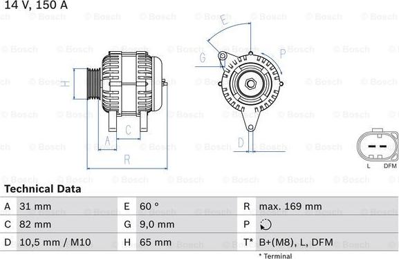 BOSCH 0 986 044 480 - Ģenerators ps1.lv