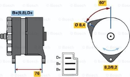 BOSCH 0 986 044 581 - Ģenerators ps1.lv