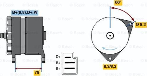 BOSCH 0 986 044 571 - Ģenerators ps1.lv