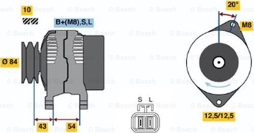 BOSCH 0 986 044 661 - Ģenerators ps1.lv