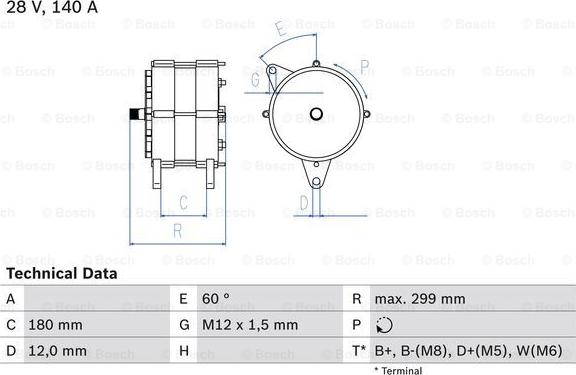 BOSCH 0 986 044 060 - Ģenerators ps1.lv