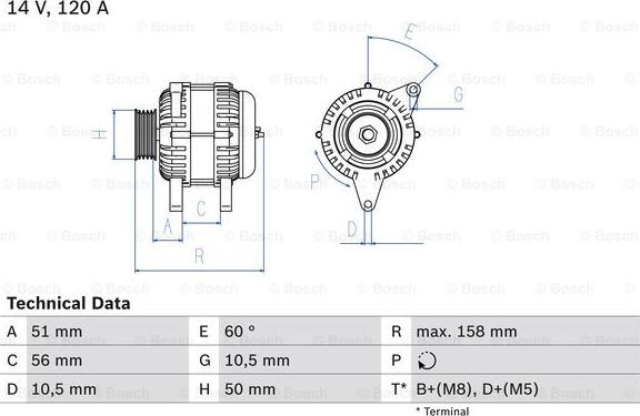 BOSCH 0 986 044 030 - Ģenerators ps1.lv