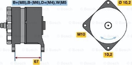 BOSCH 0 986 044 070 - Ģenerators ps1.lv