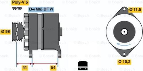 BOSCH 0 986 044 280 - Ģenerators ps1.lv