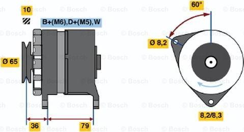 BOSCH 0 986 044 751 - Ģenerators ps1.lv