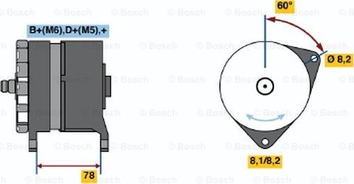 BOSCH 0 986 044 711 - Ģenerators ps1.lv