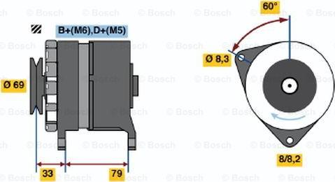 BOSCH 0 986 044 781 - Ģenerators ps1.lv