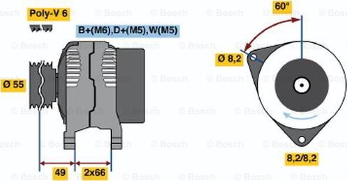 BOSCH 0 986 044 771 - Ģenerators ps1.lv