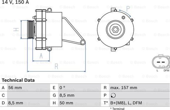 BOSCH 0 986 045 410 - Ģenerators ps1.lv