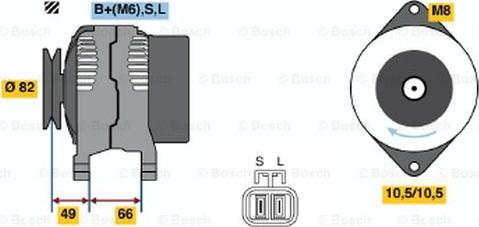 BOSCH 0 986 045 531 - Ģenerators ps1.lv