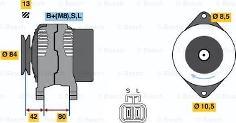 BOSCH 0 986 045 691 - Ģenerators ps1.lv