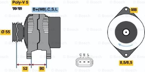 BOSCH 0 986 045 741 - Ģenerators ps1.lv