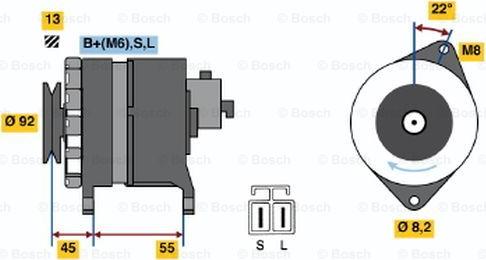 BOSCH 0 986 046 401 - Ģenerators ps1.lv