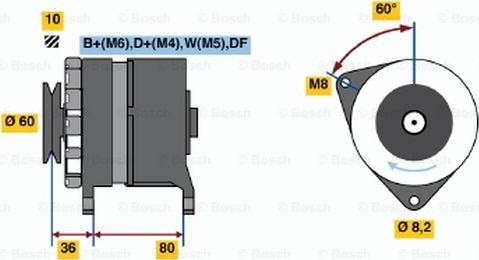 BOSCH 0 986 046 081 - Ģenerators ps1.lv