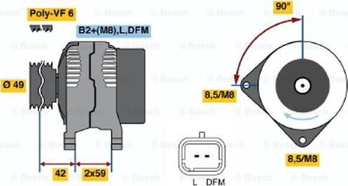 BOSCH 0 986 046 280 - Ģenerators ps1.lv