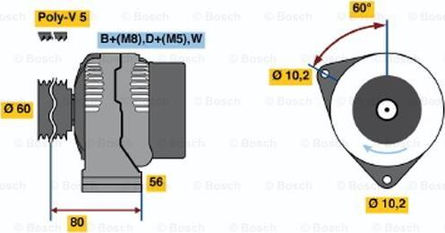 BOSCH 0 986 040 920 - Ģenerators ps1.lv