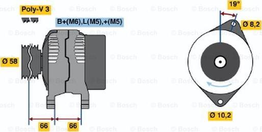 BOSCH 0 986 040 111 - Ģenerators ps1.lv